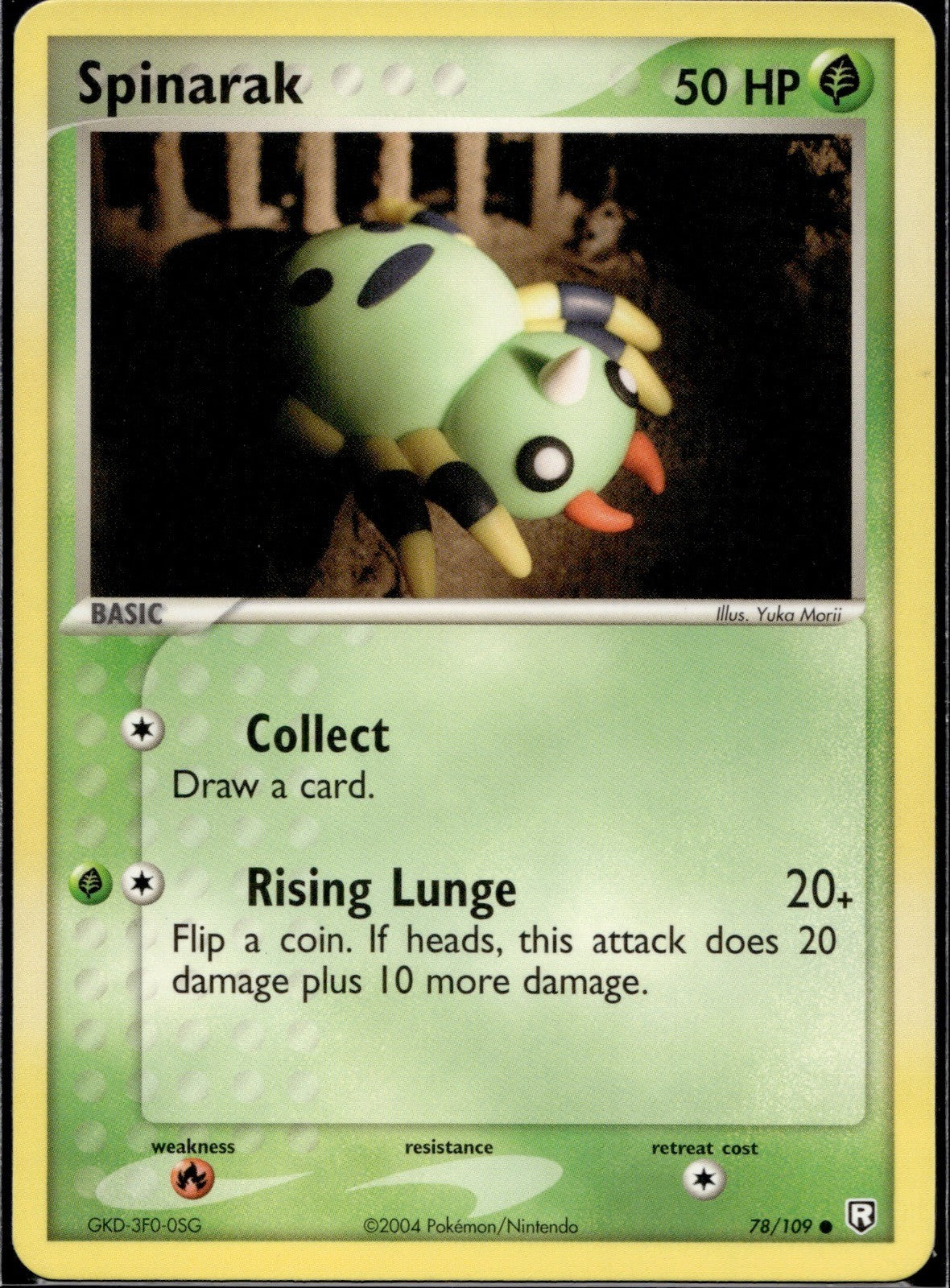 Spinarak 78/109 TRR Team Rocket Returns Pokemon Lightly Played