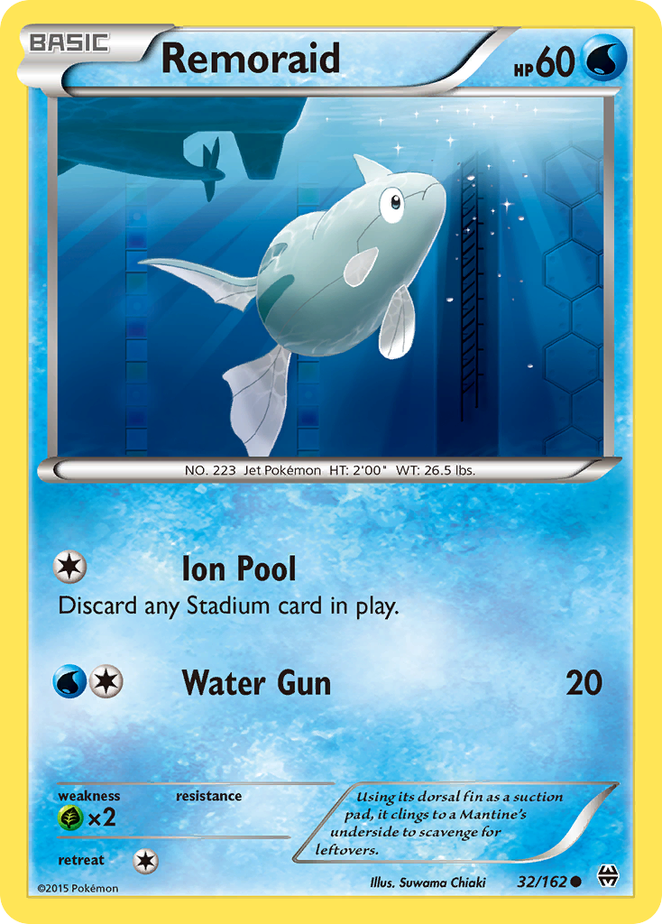 Remoraid 32/162 BKT BREAKthrough Pokemon Lightly Played