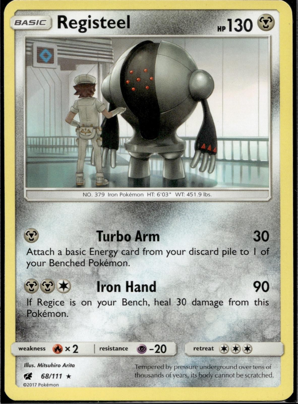 Registeel 68/111 CIN Crimson Invasion Pokemon Lightly Played