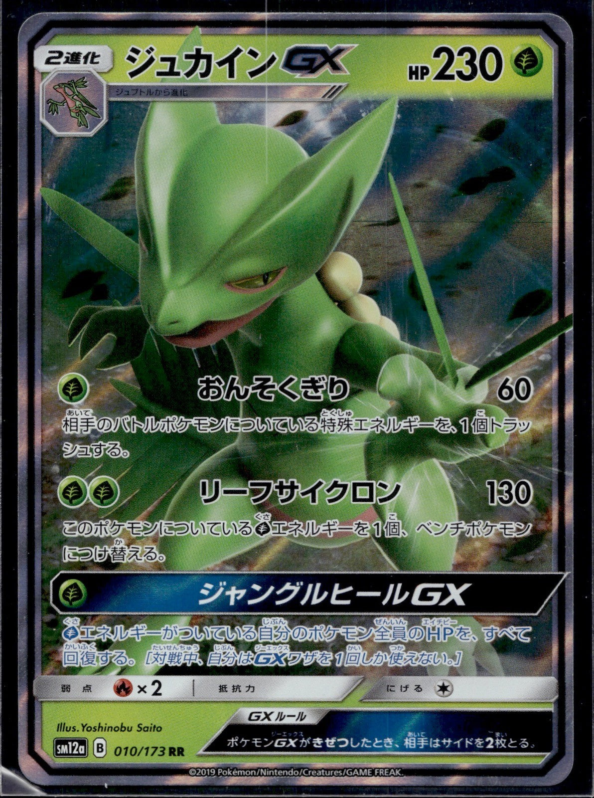 Sceptile GX 010/173 Double Rare Tag All Stars Pokemon Japanese Near Mint