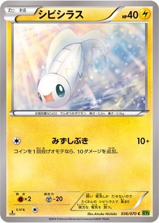 Tynamo 036/070 XY5 Tidal Storm Pokemon Japanese Unlimited Near Mint