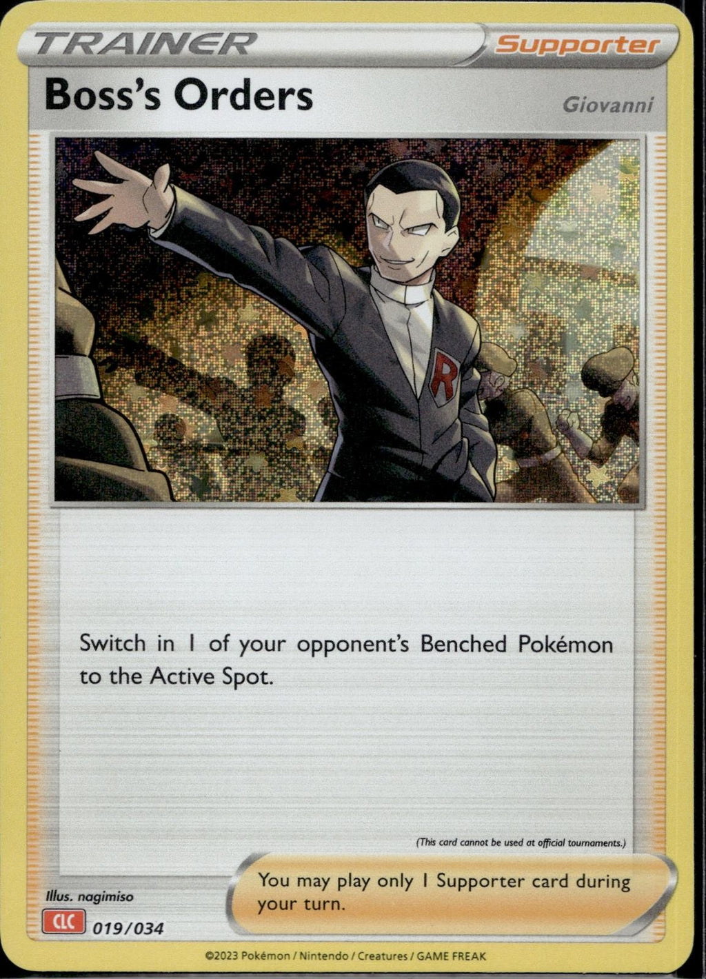 Boss's Orders (CLV) 019/034 CL Trading Card Game Classic Pokemon Holo Near Mint