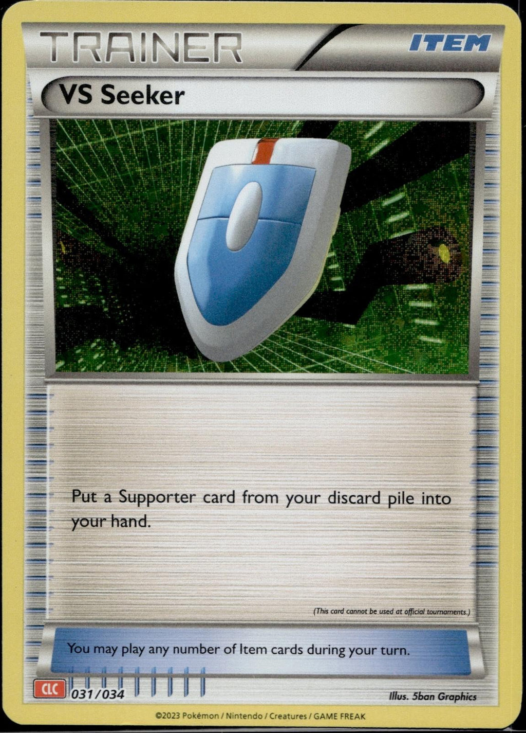 VS Seeker (CLC) 031/034 CL Trading Card Game Classic Pokemon Holo Near Mint