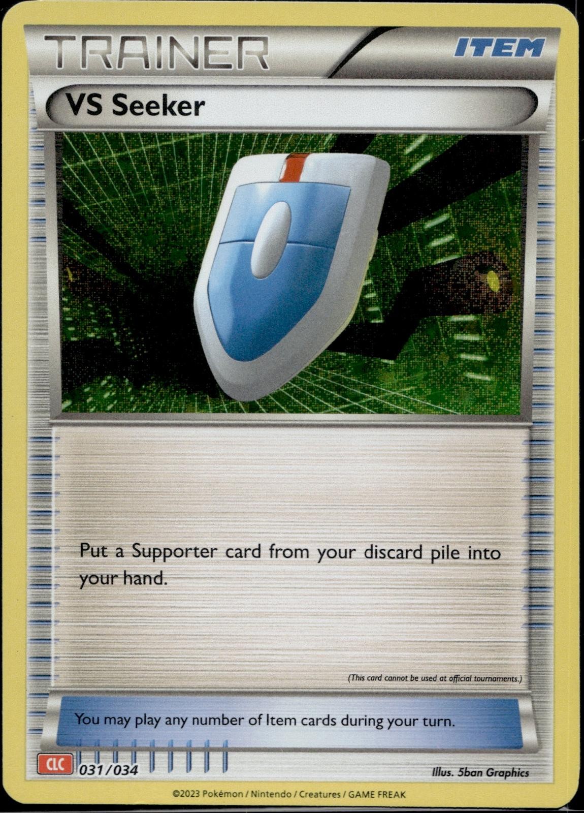 VS Seeker (CLC) 031/034 CL Trading Card Game Classic Pokemon Holo Near Mint