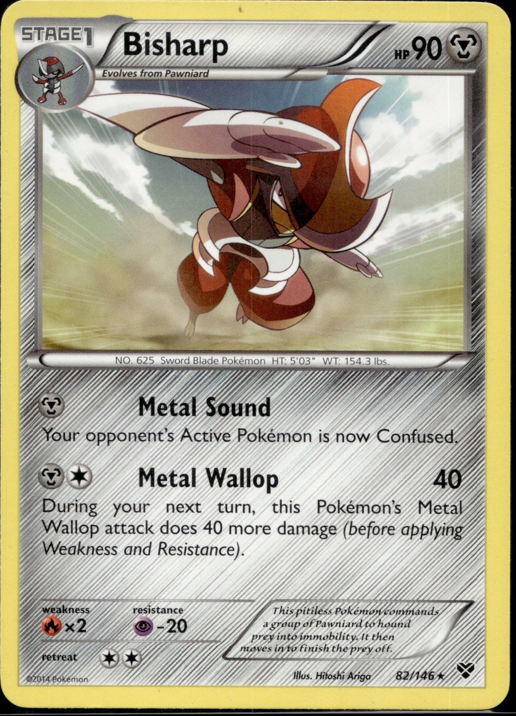 Bisharp 82/146 XY XY Pokemon Lightly Played
