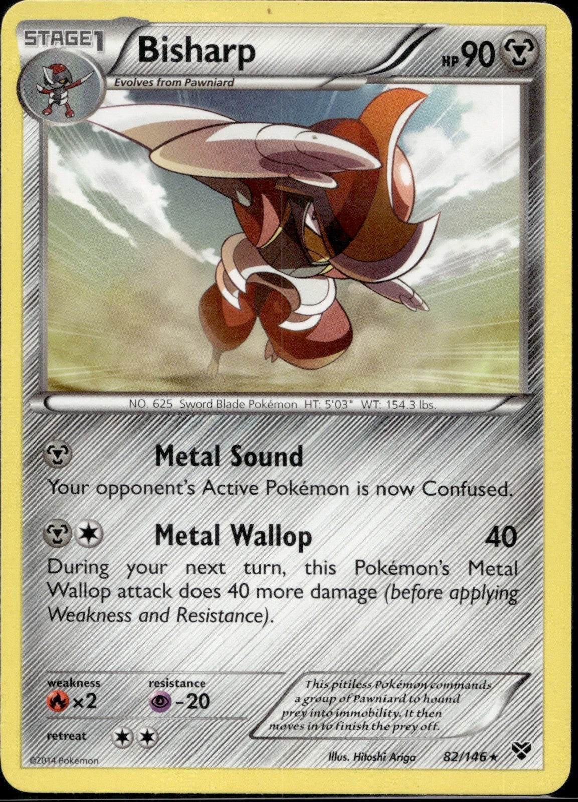 Bisharp 82/146 XY XY Pokemon Lightly Played