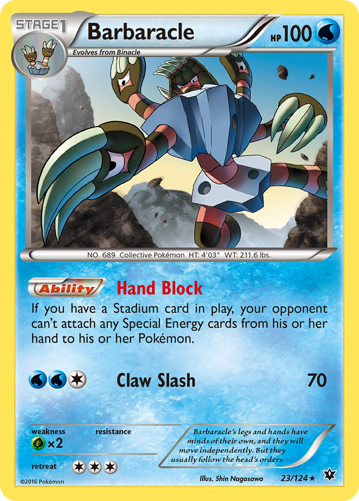 Barbaracle 23/124 FCO Fates Collide Pokemon Lightly Played