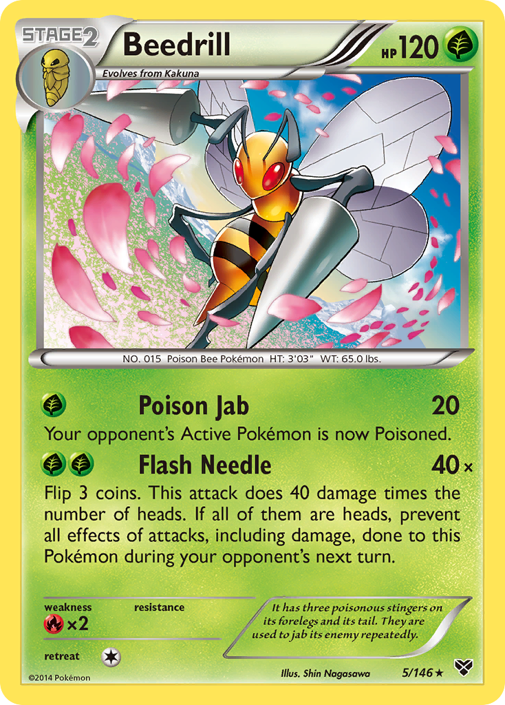 Beedrill 5/146 XY XY Pokemon Lightly Played