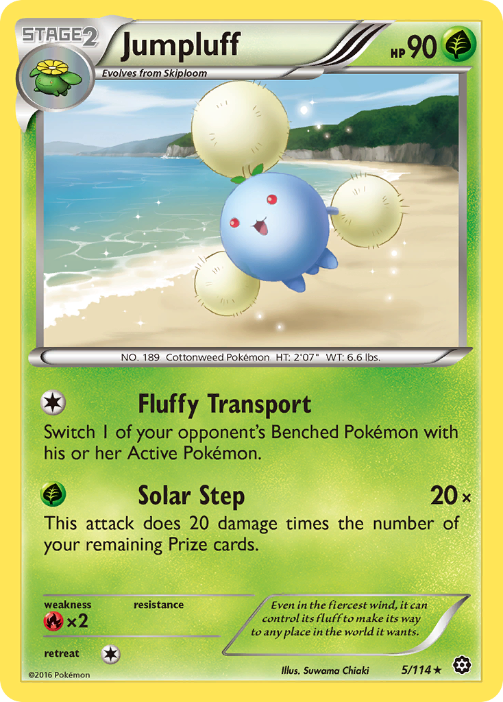 Jumpluff 5/114 STS Steam Siege Pokemon Lightly Played