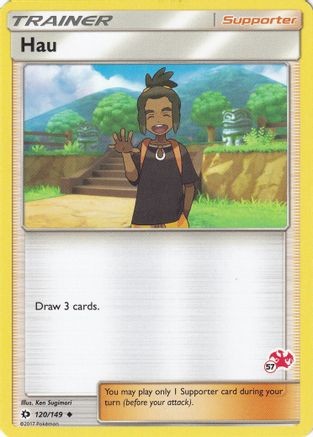 Hau (#57 Charizard Stamped) 120/149 BTA Battle Academy Pokemon Lightly Played