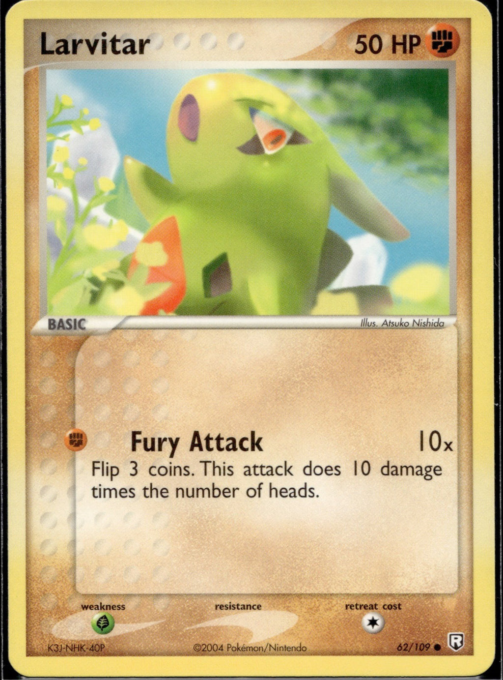 Larvitar 62/109 TRR Team Rocket Returns Pokemon Lightly Played