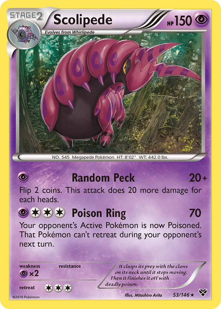 Scolipede 53/146 XY XY Pokemon Lightly Played