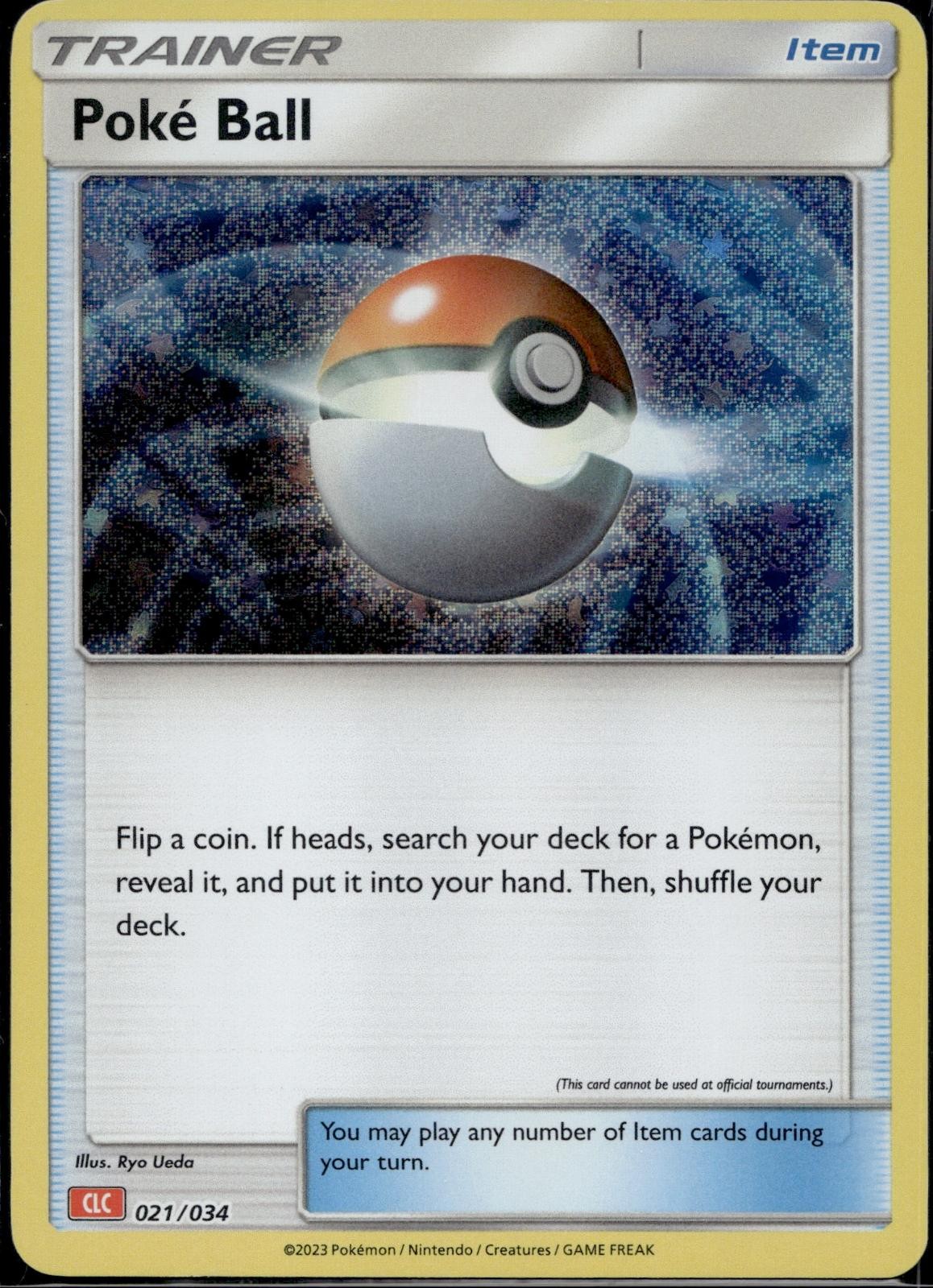 Poke Ball (CLC) 021/034 CL Trading Card Game Classic Pokemon Holo Near Mint