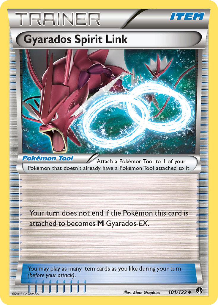 Gyarados Spirit Link 101/122 BKP BREAKpoint Pokemon Lightly Played