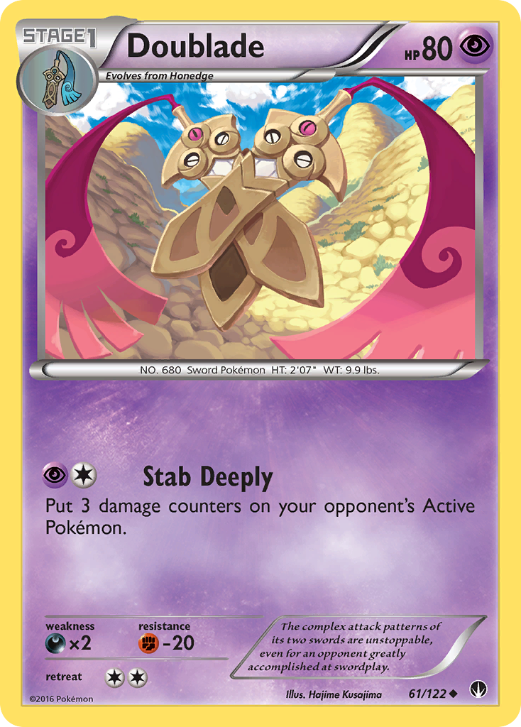 Doublade 61/122 BKP BREAKpoint Pokemon Lightly Played