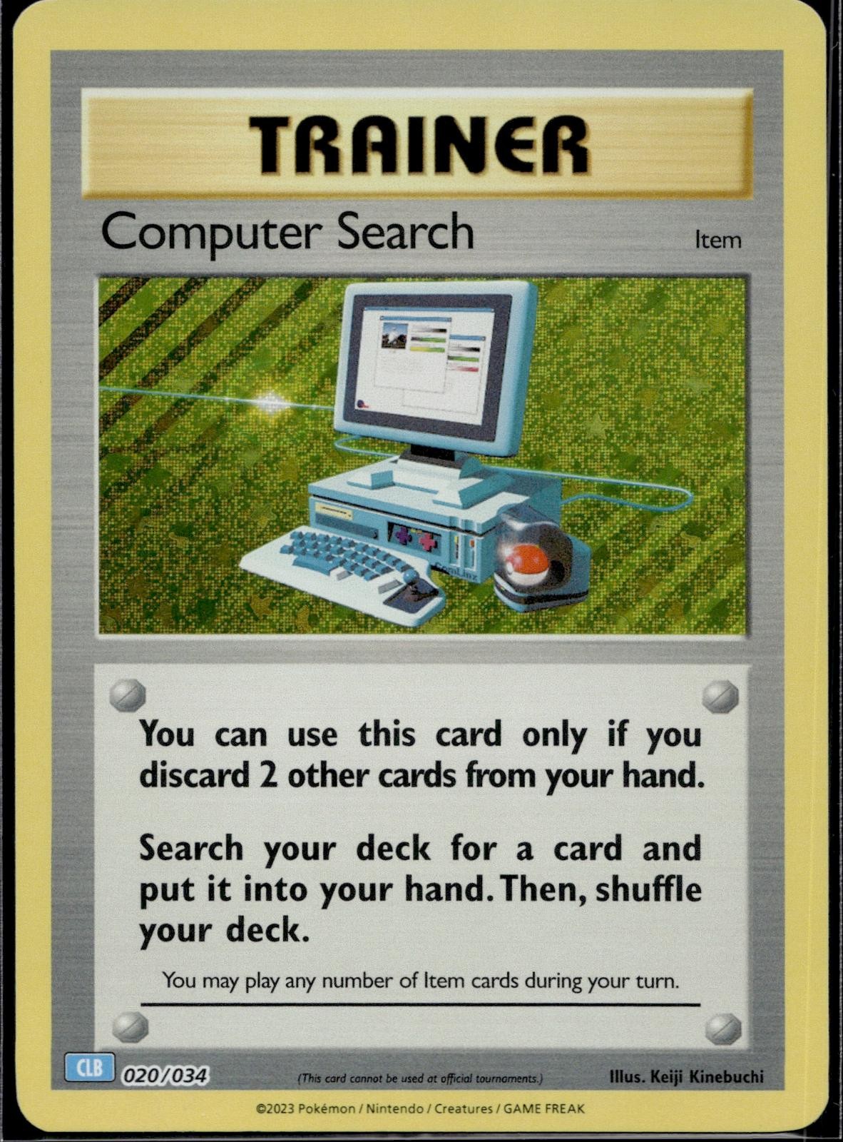 Computer Search (CLB) 020/034 CL Trading Card Game Classic Pokemon Holo NM/M