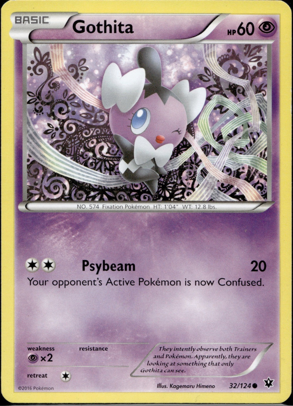 Gothita 32/124 FCO Fates Collide Pokemon Lightly Played
