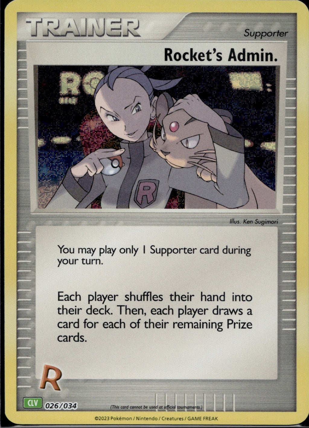 Rocket's Admin. (CLV) 026/034 CL Trading Card Game Classic Pokemon Holo NM/M
