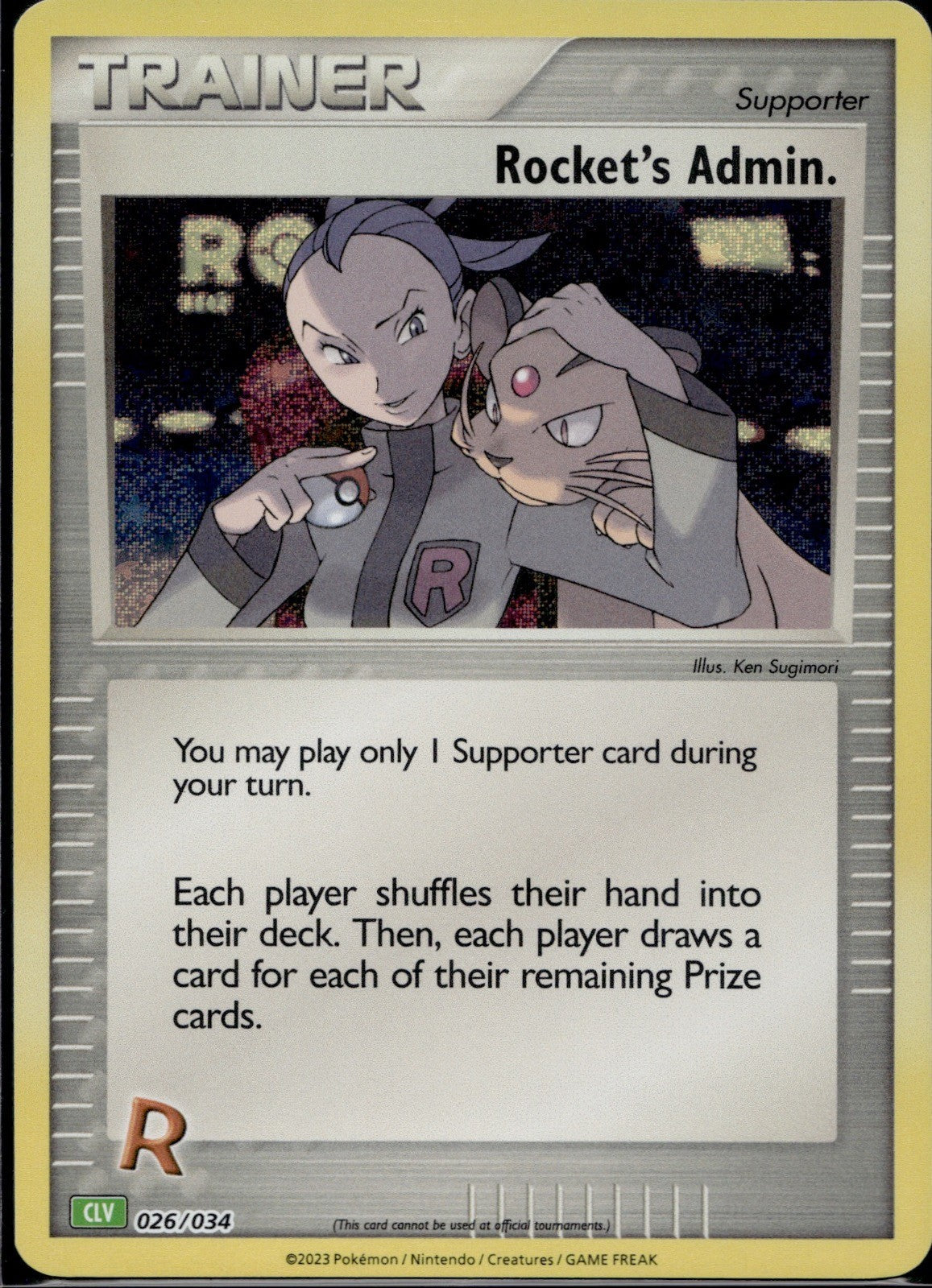 Rocket's Admin. (CLV) 026/034 CL Trading Card Game Classic Pokemon Holo NM/M