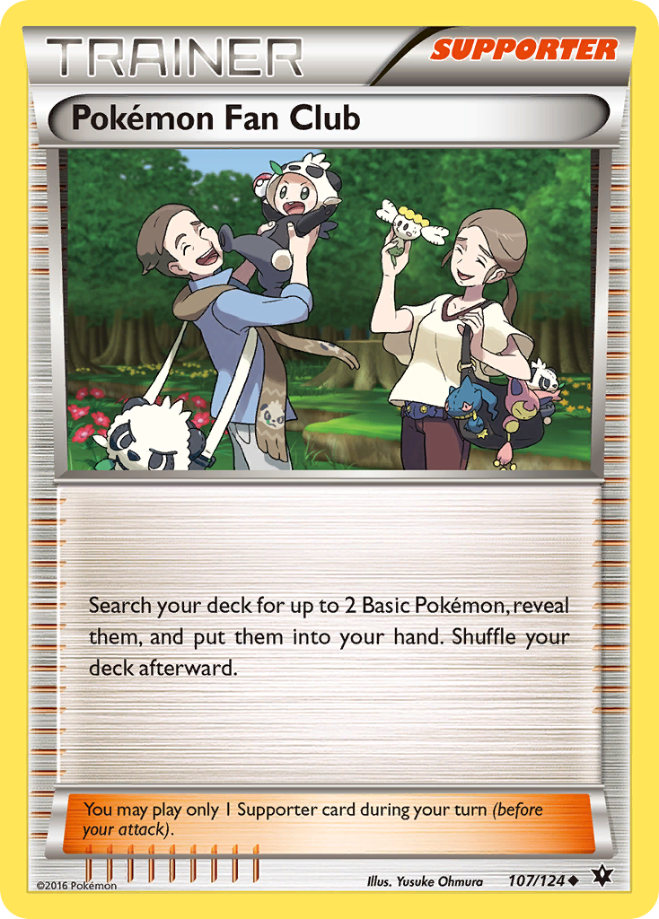 Pokemon Fan Club 107/124 FCO Fates Collide Pokemon Lightly Played