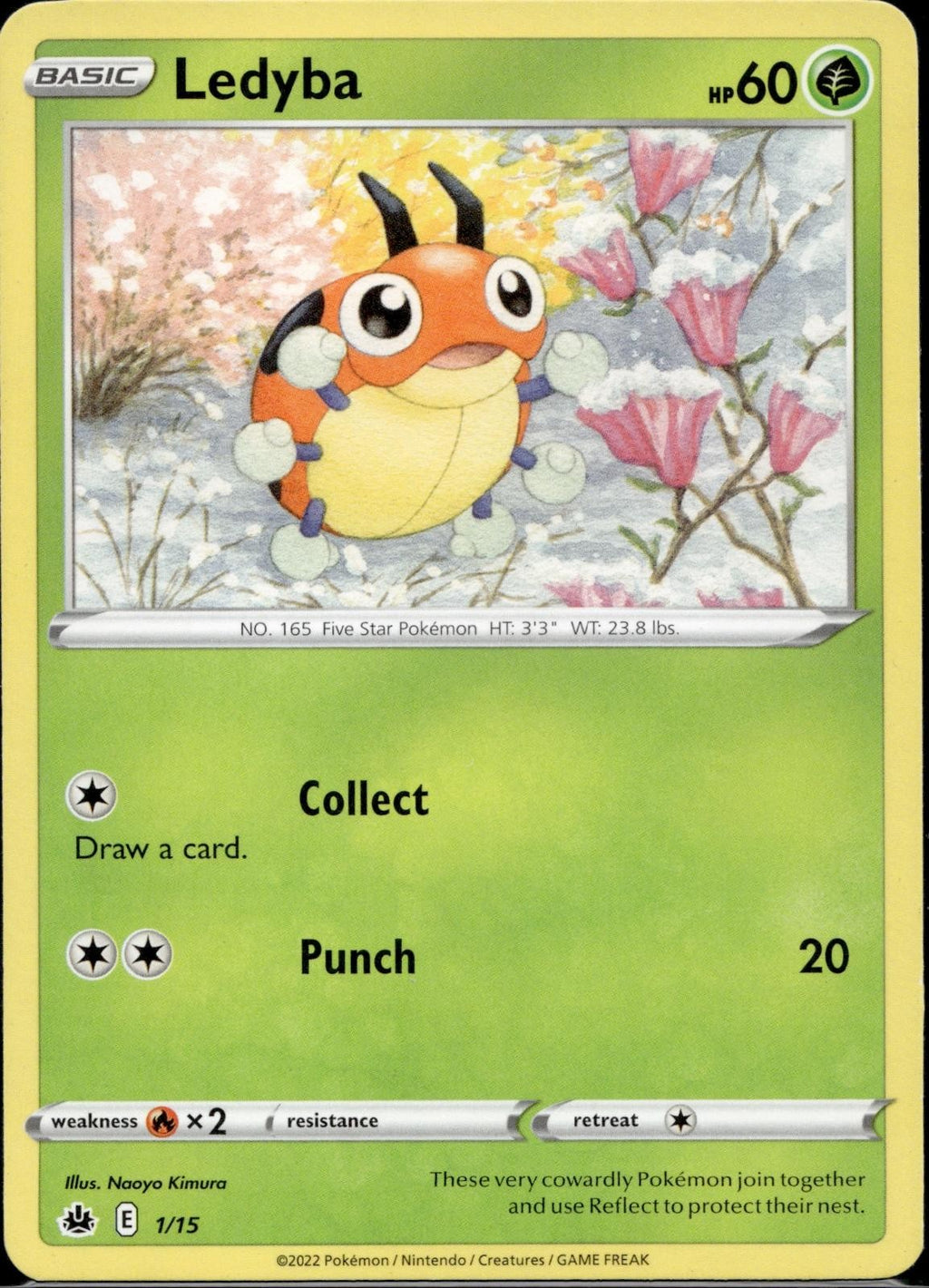 Ledyba 001/015 MCD22 McDonald's Promos 2022 Pokemon Lightly Played
