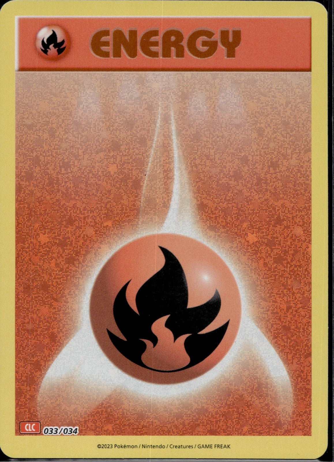 Basic Fire Energy 033/034 CL Trading Card Game Classic Pokemon Holo Near Mint