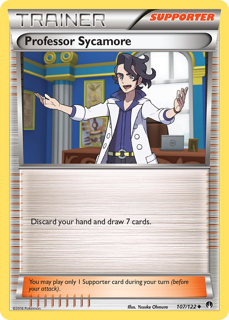 Professor Sycamore 107/122 BKP BREAKpoint Pokemon Lightly Played
