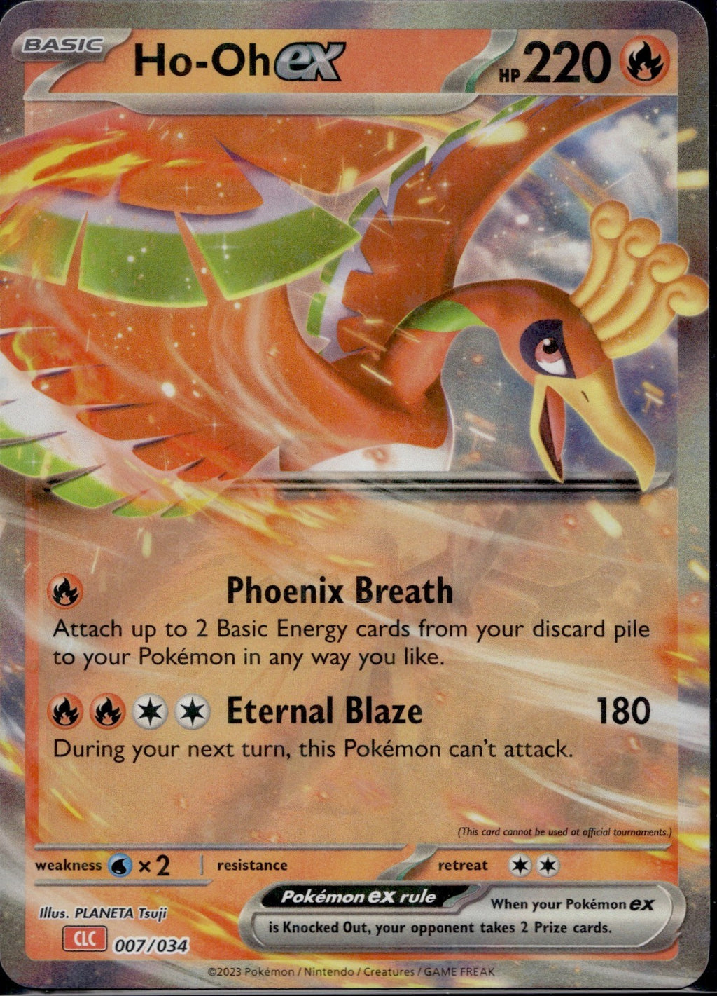 Ho-oh ex 007/034 CL Trading Card Game Classic Pokemon Holo Near Mint