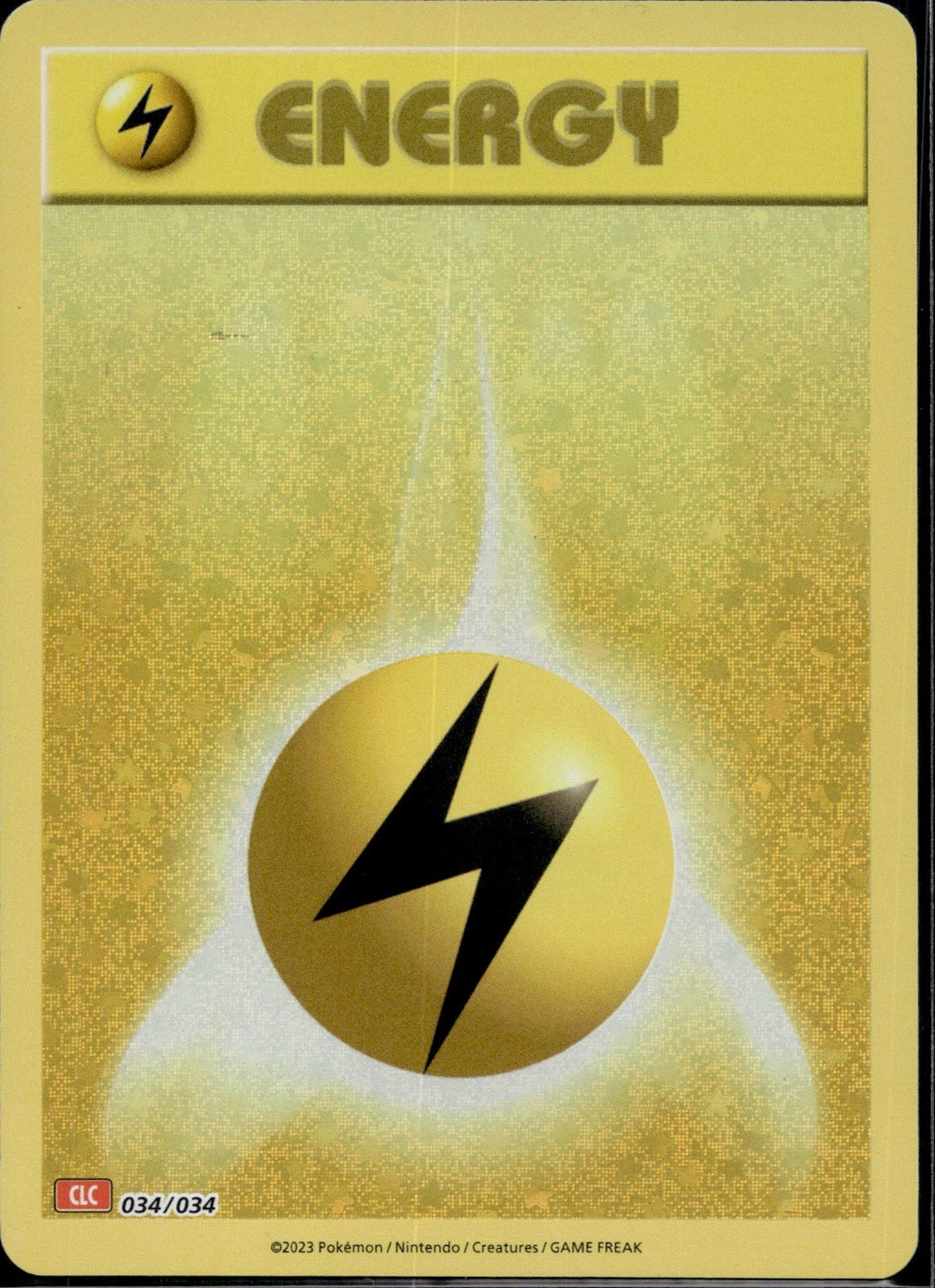 Basic Lightning Energy 034/034 CL Trading Card Game Classic Pokemon Holo NM/M