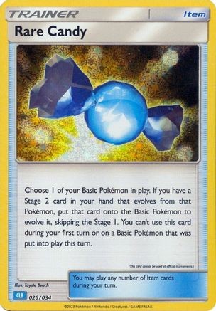 Rare Candy (CLB) 026/034 CL Trading Card Game Classic Pokemon Holo Near Mint