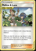 Mallow & Lana 198/236 CEC Cosmic Eclipse Pokemon Lightly Played