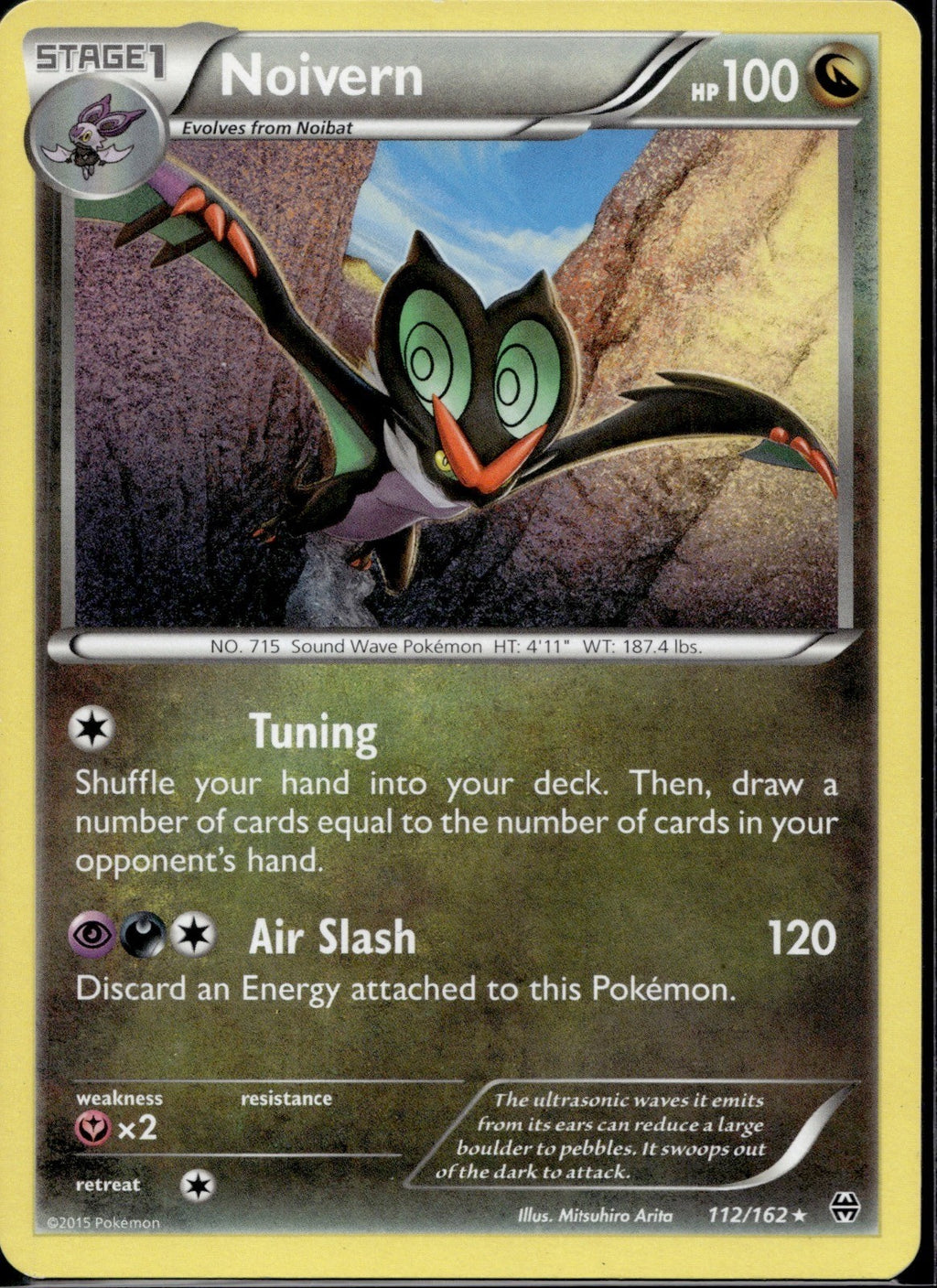 Noivern 112/162 BKT BREAKthrough Pokemon Lightly Played