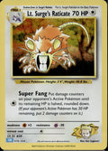 Lt. Surge's Raticate 016/034 CL Trading Card Game Classic Pokemon Holo Near Mint