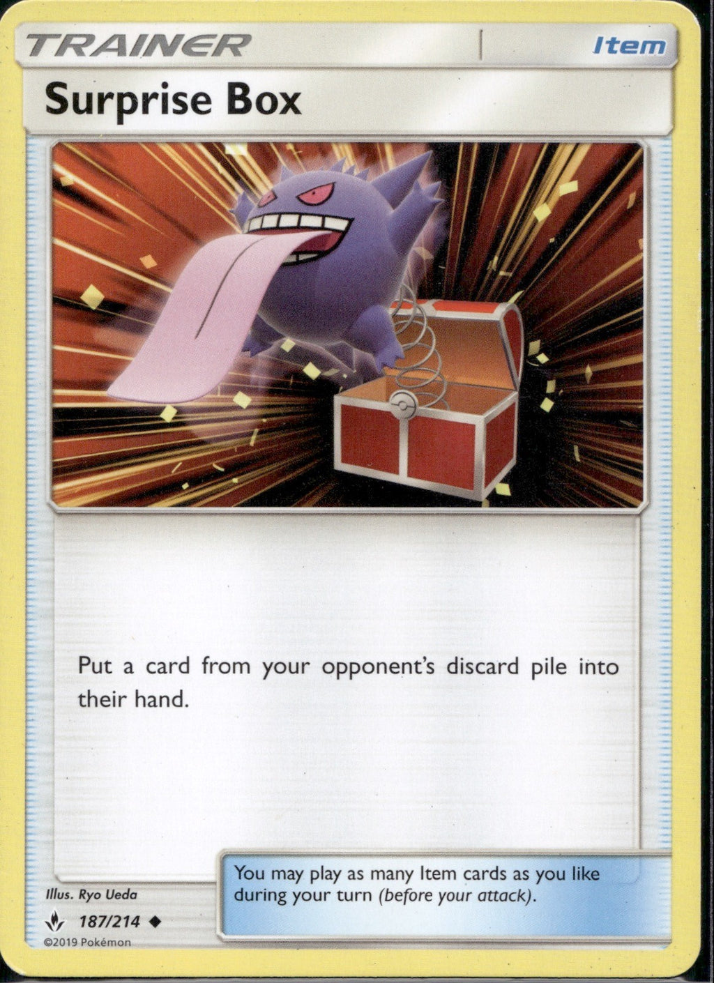Surprise Box 187/214 UNB Unbroken Bonds Pokemon Lightly Played