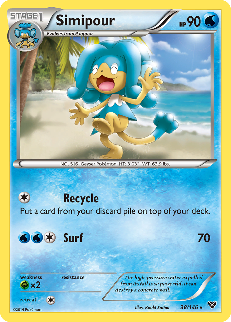 Simipour 38/146 XY XY Pokemon Lightly Played