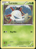 Larvesta 14/114 STS Steam Siege Pokemon Lightly Played