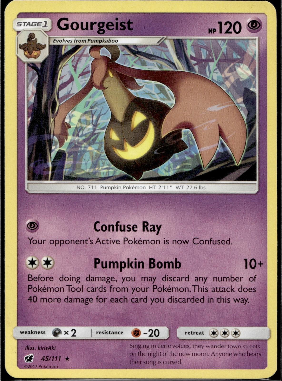 Gourgeist 45/111 CIN Crimson Invasion Pokemon Lightly Played