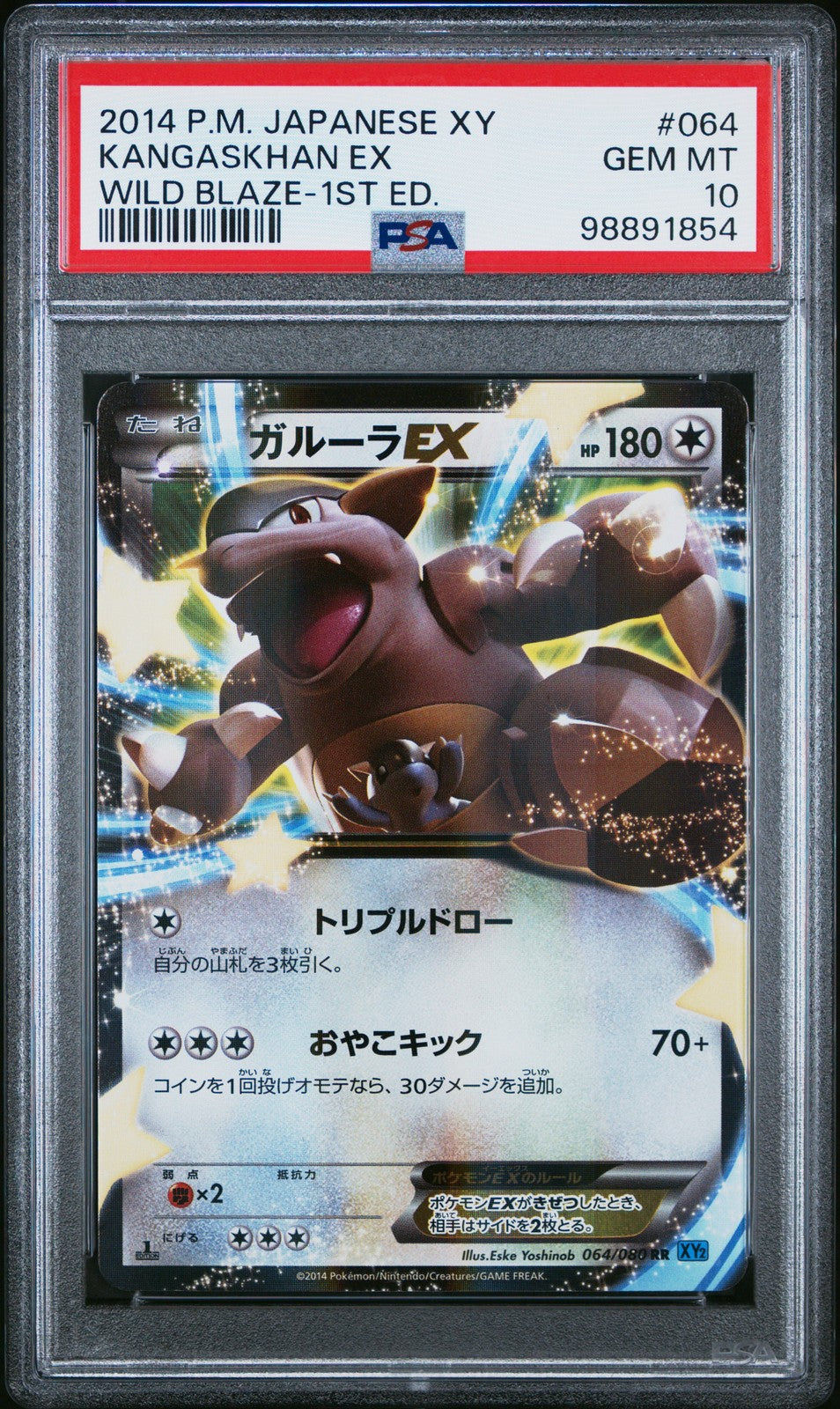 Kangaskhan EX 064/080 Wild Blaze 1st Edition PSA 10 Pokemon Japanese