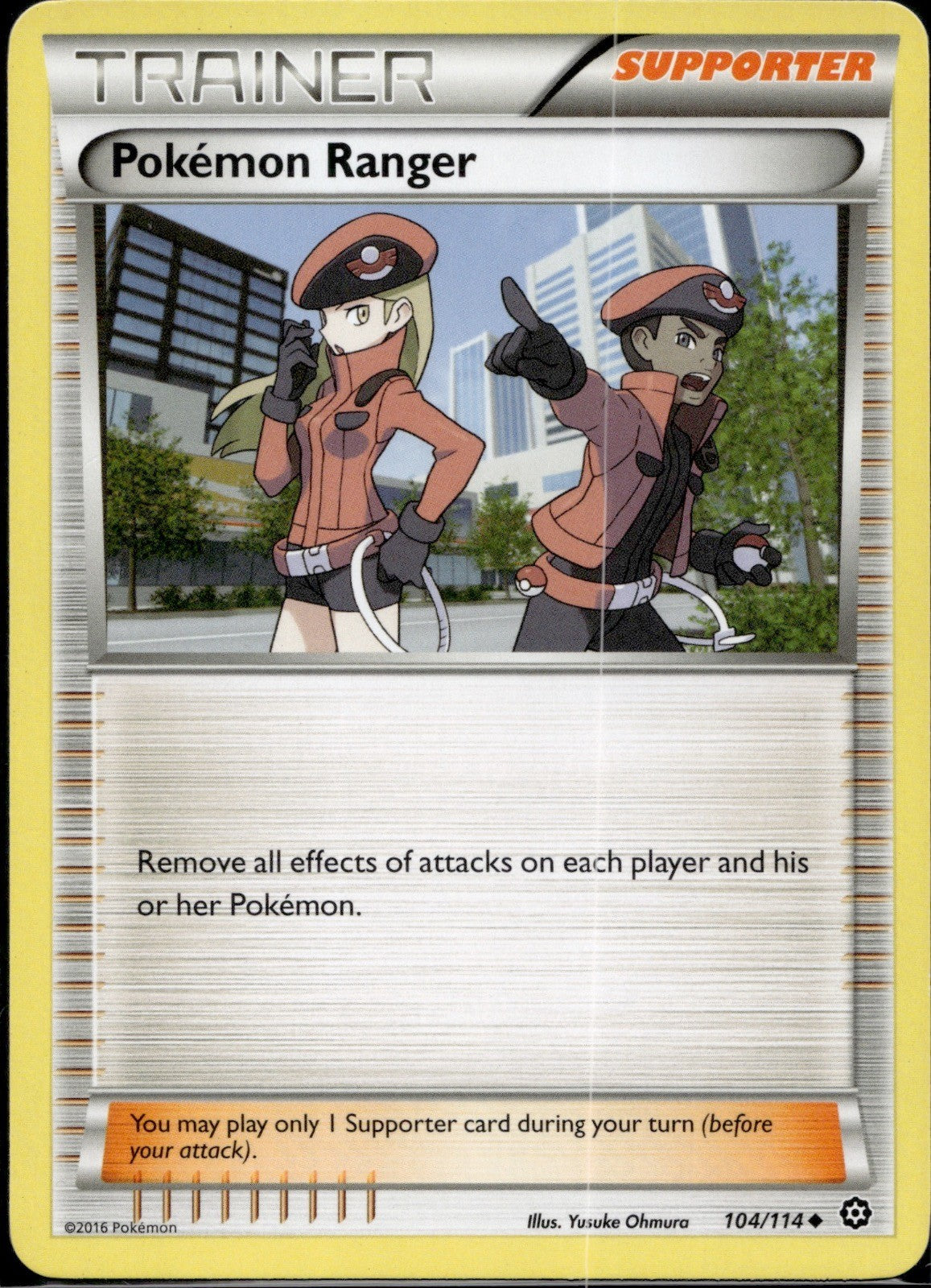 Pokemon Ranger 104/114 STS Steam Siege Pokemon Lightly Played