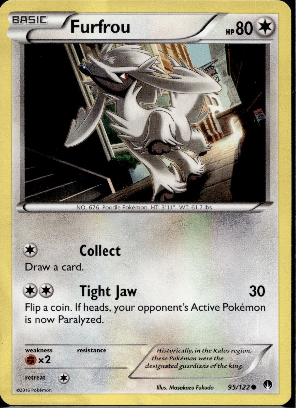 Furfrou 95/122 BKP BREAKpoint Pokemon Lightly Played