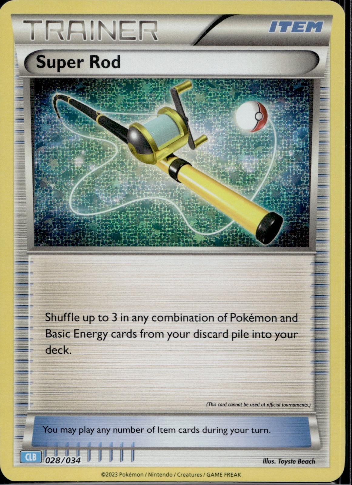 Super Rod (CLB) 028/034 CL Trading Card Game Classic Pokemon Holo Near Mint