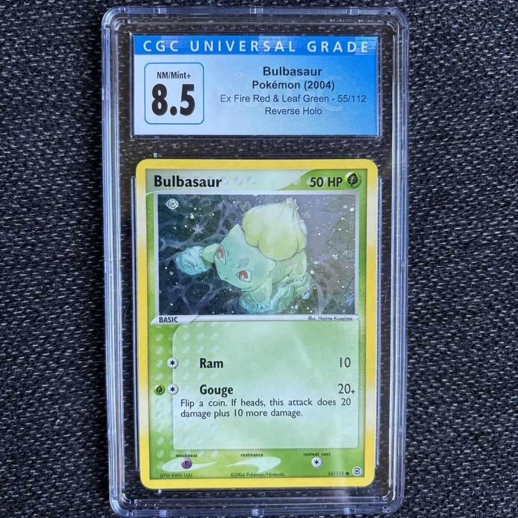 POP 21 Pokémon Bulbasaur 2004 EX Fire Red Leaf Green 55/112 Reverse Holo CGC 8.5