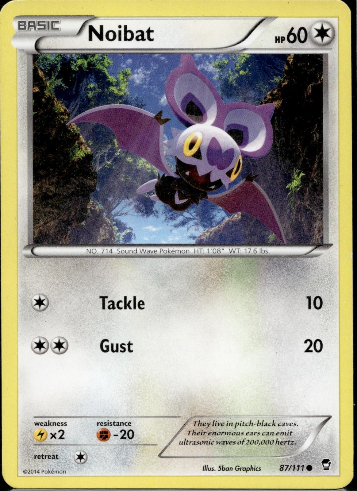 Noibat 87/111 FFI Furious Fists Pokemon Lightly Played