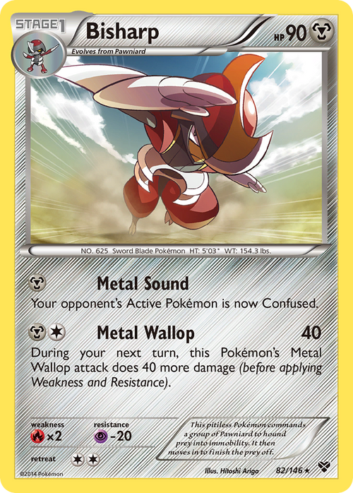 Bisharp 82/146 XY XY Pokemon Lightly Played
