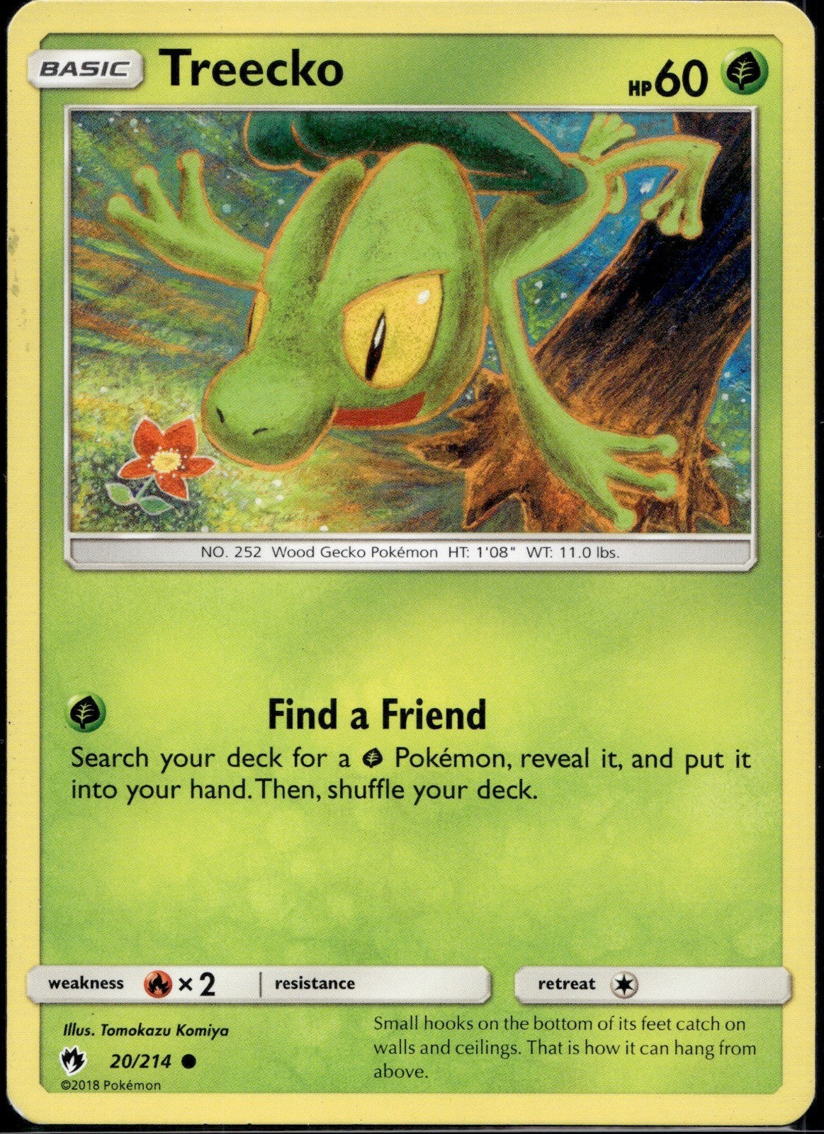 Treecko 20/214 LOT Lost Thunder Pokemon Lightly Played