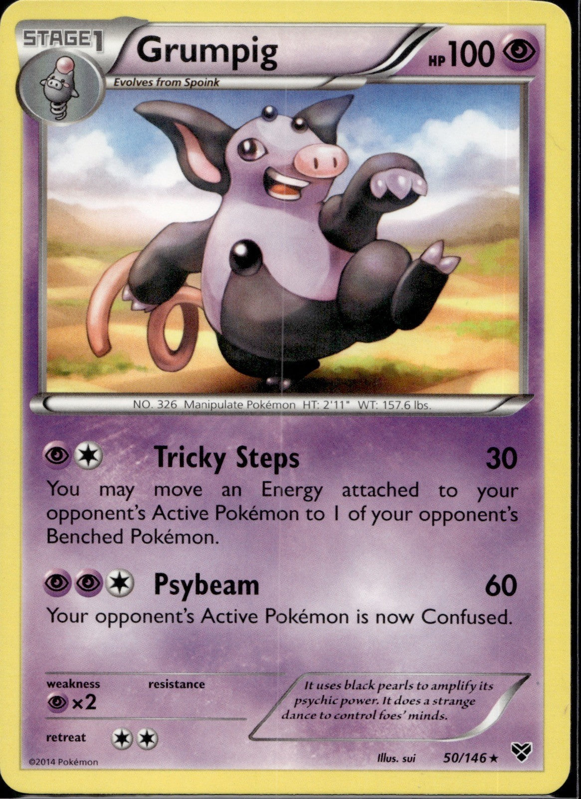 Grumpig 50/146 XY XY Pokemon Lightly Played