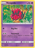 Venipede 56/147 BUS Burning Shadows Pokemon Lightly Played