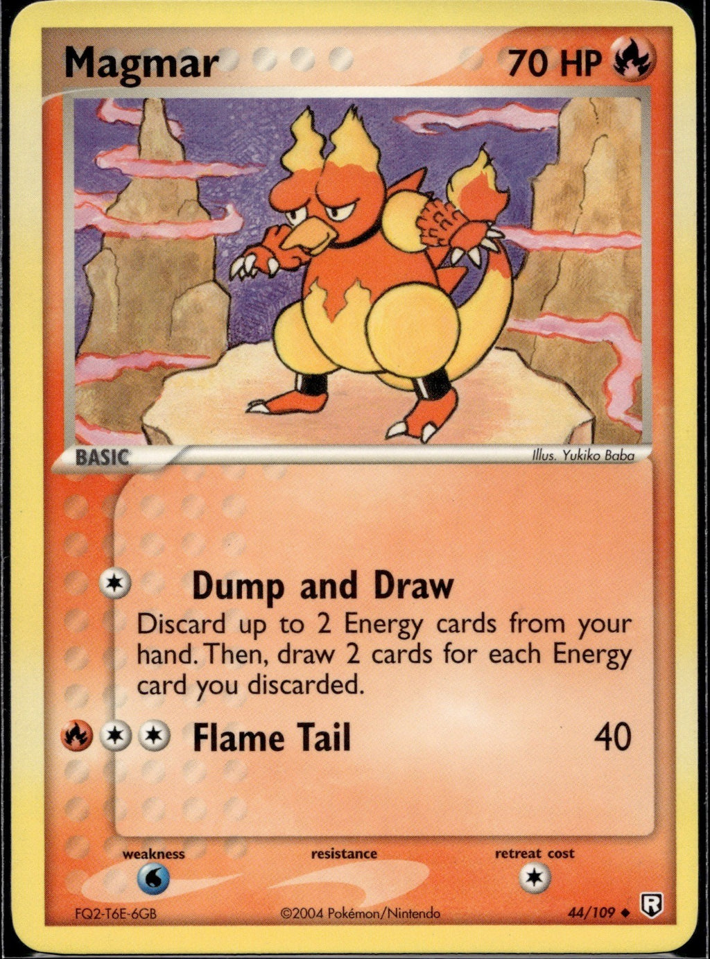 Magmar 44/109 TRR Team Rocket Returns Pokemon Lightly Played