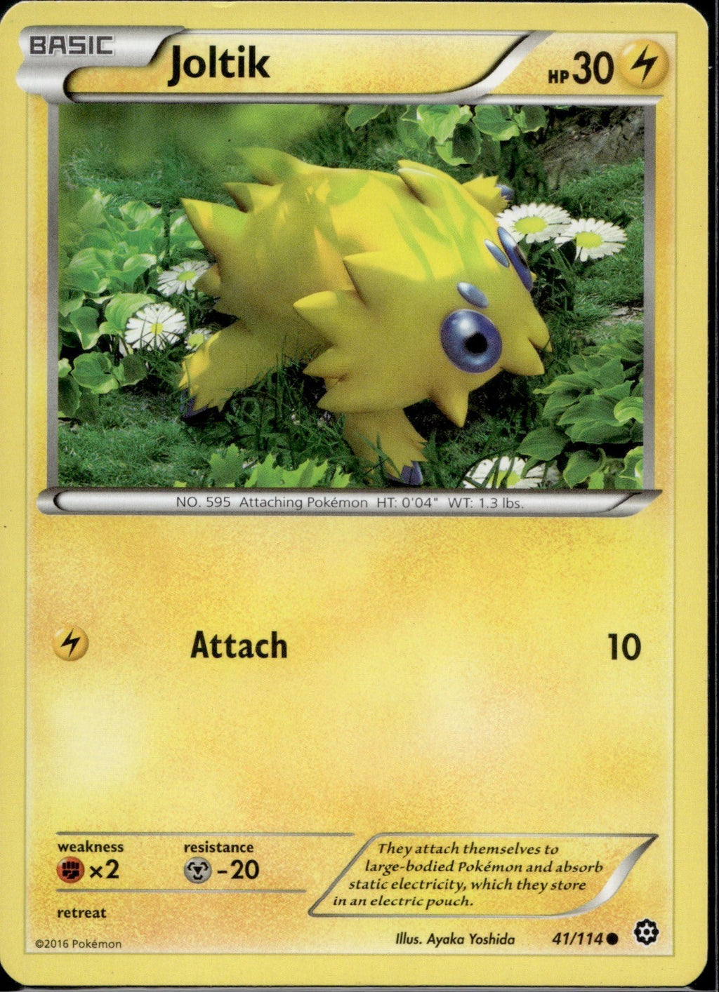 Joltik 41/114 STS Steam Siege Pokemon Lightly Played