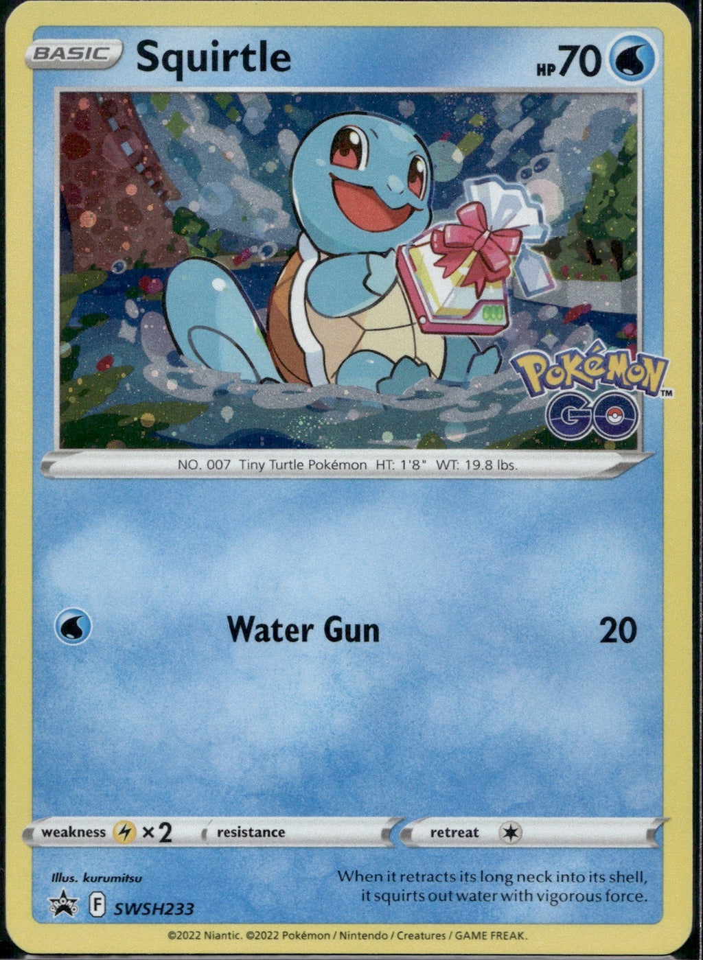 Squirtle SWSH233 SWSD Sword & Shield Promo Pokemon Holo Lightly Played
